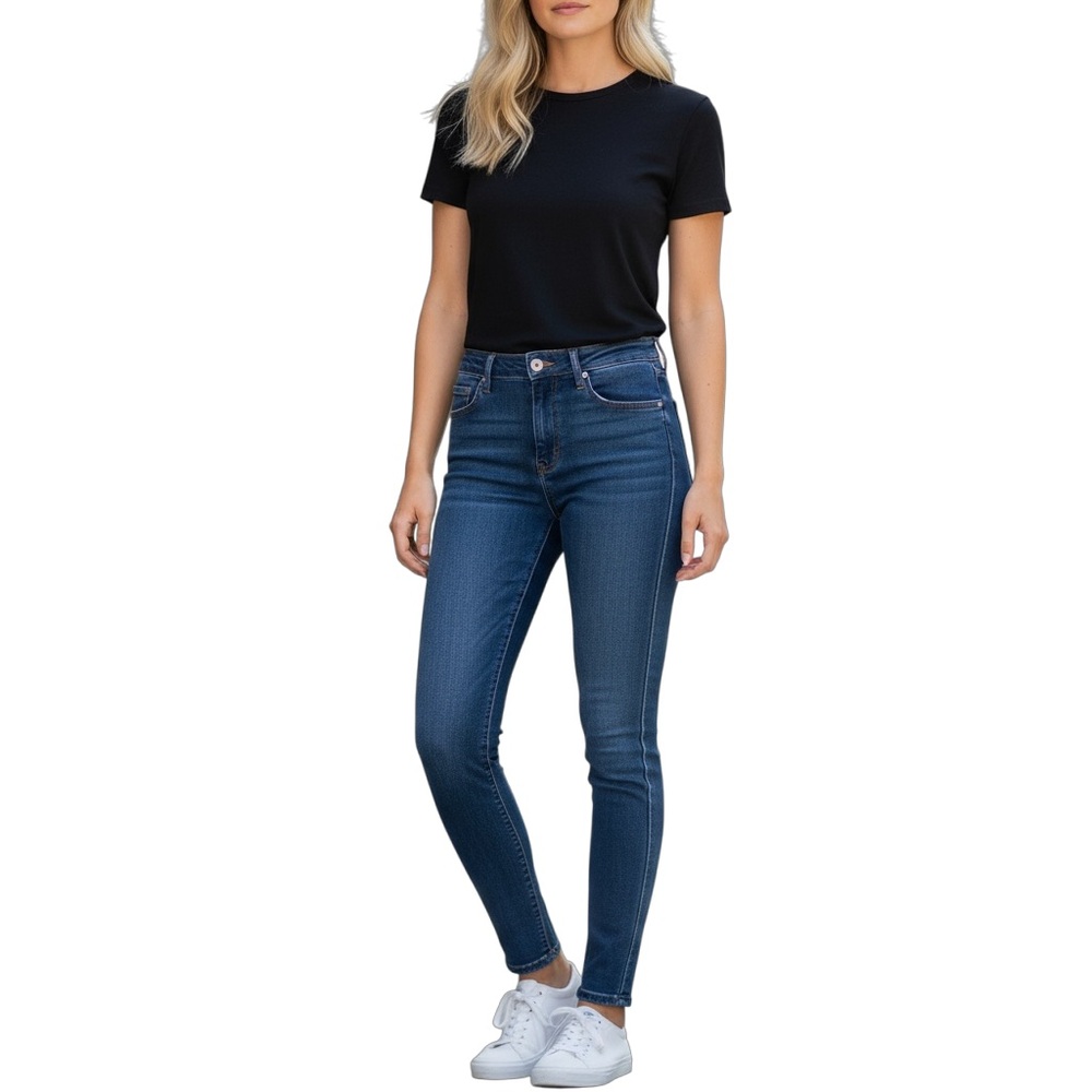 AYR The Riser High Rise Skinny Jeans Dark Wash Size 24
